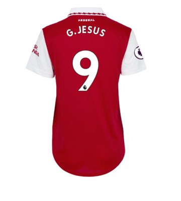 Arsenal Gabriel Jesus #9 Hjemmedrakt Kvinner 2022-23 Kortermet
